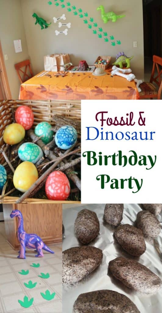 Fossil or Dinosaur Birthday Party Ideas on a Frugal Budget